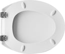 Sedile Wc Universale Durolux Atlantico Cerniere Metallo - Tavoletta WC Carrara e Matta