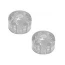 Set 4 Fermaporta Trasparente Paracolpi Blocca Porta Finestra Antiurto Tondo Gomma