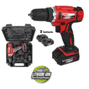 Trapano batteria al litio 18 V Valex Family-Tech 218 2 batterie valigia luce LED