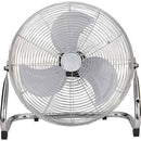 Ventilatore Da Terra Cromato 3 Velocità 90 Watt 450 mm - Inclinazione Regolabile