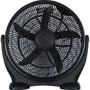 Ventilatore da Pavimento Orientabile 3 Velocità Nero