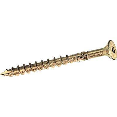 Wood Ambrovit Wood Screw - Yellow Galvanized Tx20 Hollow - From 4.0x30 to 5.0x120 mm