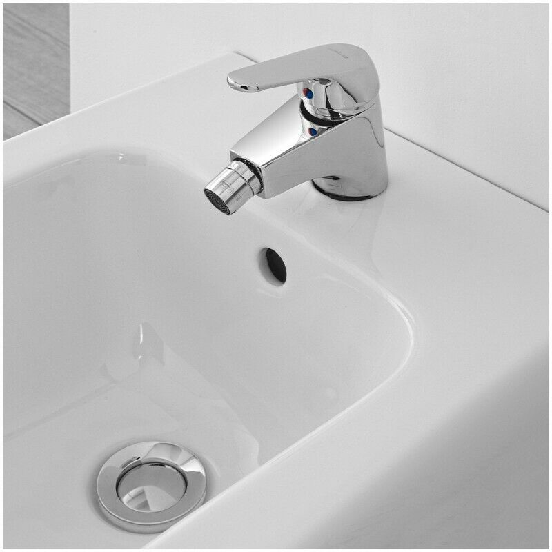 Miscelatore monocomando bidet Nobili serie Italia rubinetto + piletta scarico e flessibili